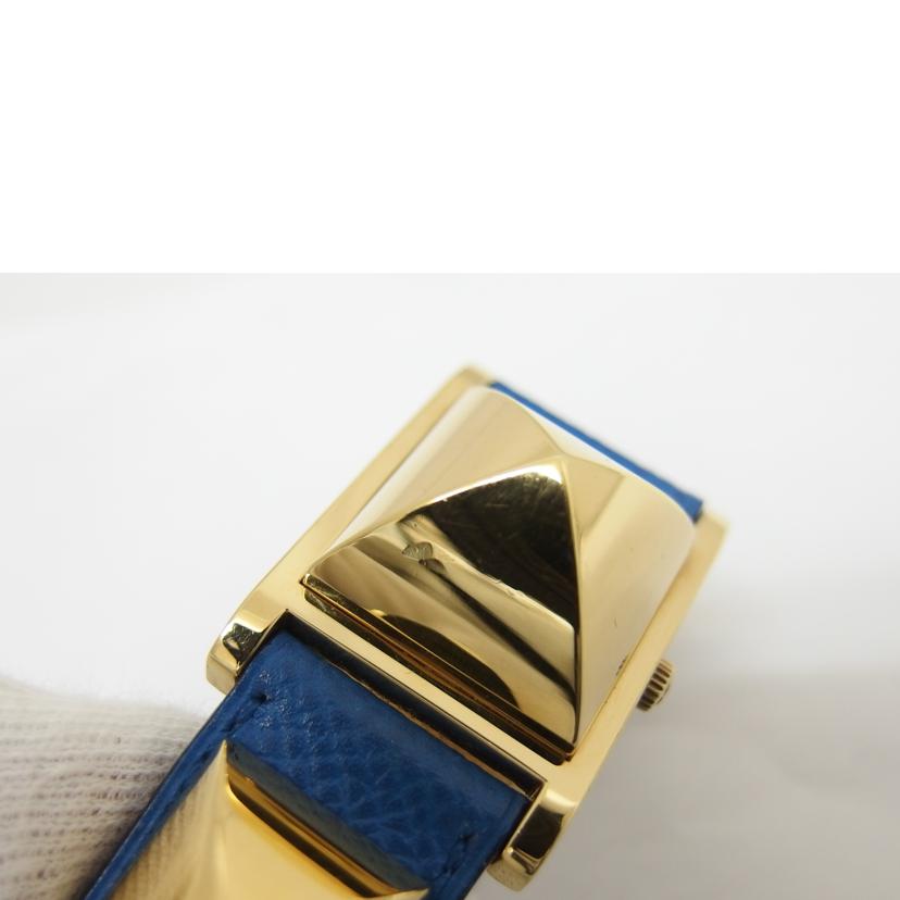 HERMES エルメス/メドールGP/ホワイト文字盤/レディースウォッチ/クォーツ/ME1.210//695955/ABランク/04