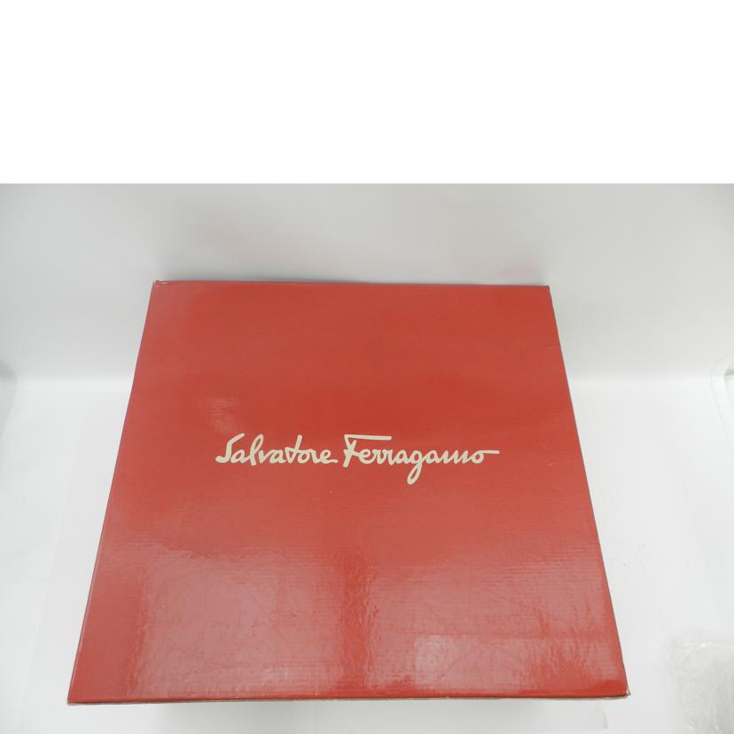 S.Ferragamo フェラガモ 黒 肩掛け レディース/ヴァラ リザード調トート/ブラック/DF-21 2530//ABランク/69