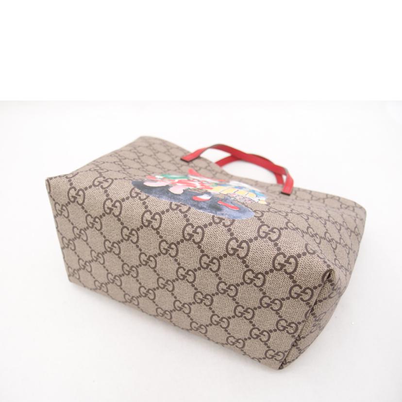 GUCCI グッチ ミニトートバッグ ハンドバッグ 赤 猫 レディース/チルドレンズ ヒグチユウコGGスプリームトート/レッド/410812//204***/Aランク/69