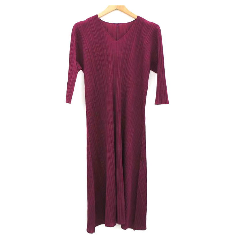 PLEATS PLEASE プリーツプリーズ/Vラインワンピース/PP93-JH168//Aランク/75