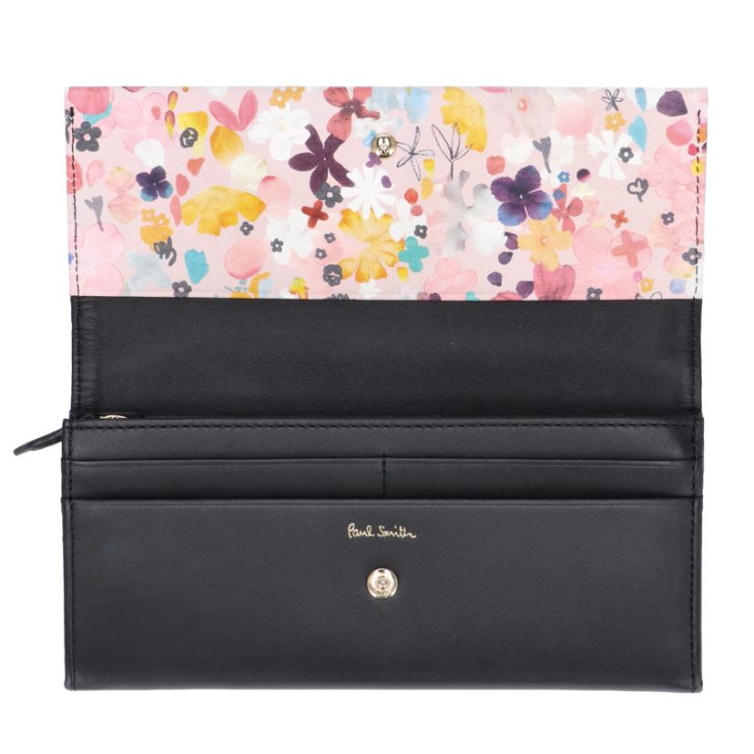 Paul Smith ポールスミス/ペタルプリントトリム/レザーロングウォレット/PWD516//SAランク/75