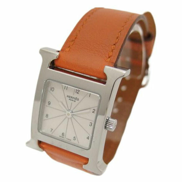 HERMES エルメス/Hウォッチ/アイボリー文字盤/レディースウォッチ/クォーツ/HH1.210//3062254/ABランク/04