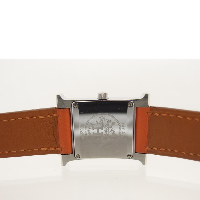 HERMES エルメス/Hウォッチ/アイボリー文字盤/レディースウォッチ/クォーツ/HH1.210//3062254/ABランク/04