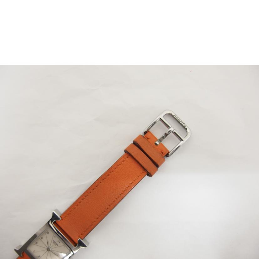 HERMES エルメス/Hウォッチ/アイボリー文字盤/レディースウォッチ/クォーツ/HH1.210//3062254/ABランク/04