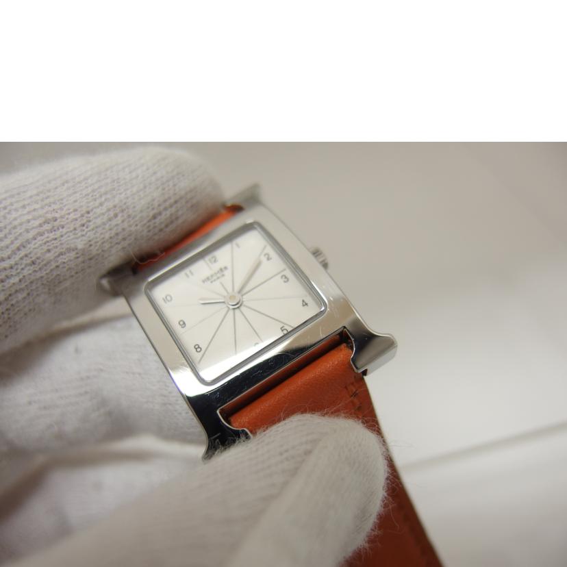 HERMES エルメス/Hウォッチ/アイボリー文字盤/レディースウォッチ/クォーツ/HH1.210//3062254/ABランク/04