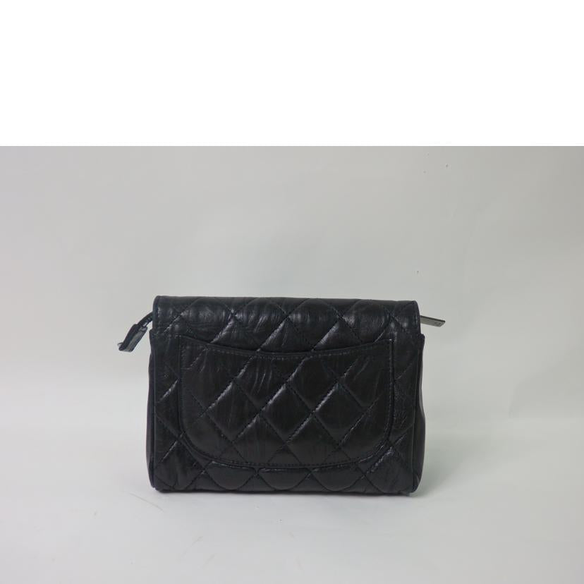 CHANEL シャネル/ココマークマトラッセポーチ/ミラー付き/黒/シルバー金具//10953371/Bランク/84