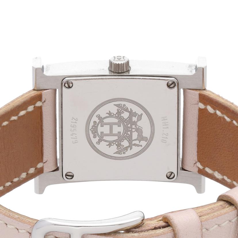 HERMES エルメス/Hウォッチ・ホワイトシェル/12Pダイヤ/クオーツ/HH1.210//2195479/Bランク/75