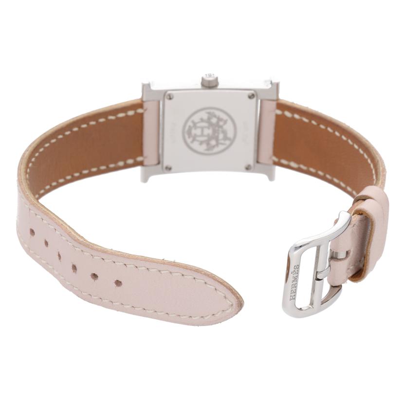 HERMES エルメス/Hウォッチ・ホワイトシェル/12Pダイヤ/クオーツ/HH1.210//2195479/Bランク/75