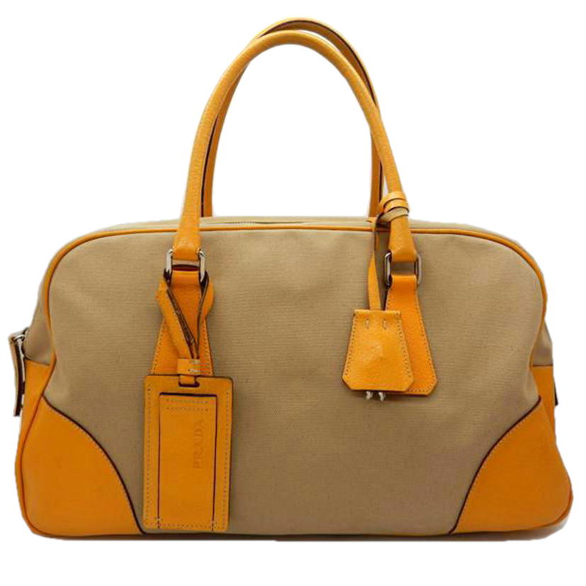 PRADA プラダ/ミニボストンバッグ/キャンバス/レザー//Bランク/02