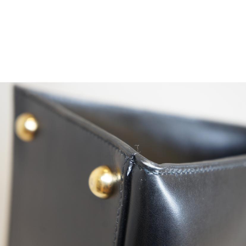 HERMES エルメス/ダルヴィーMM/ボックスカーフ/ノワール//□C/Bランク/92