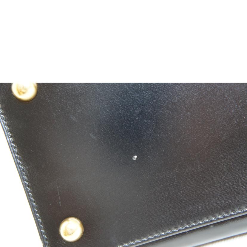 HERMES エルメス/ダルヴィーMM/ボックスカーフ/ノワール//□C/Bランク/92