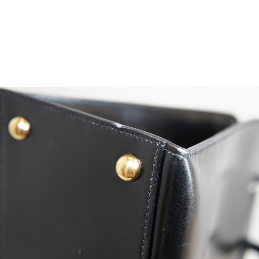 HERMES エルメス/ダルヴィーMM/ボックスカーフ/ノワール//□C/Bランク/92