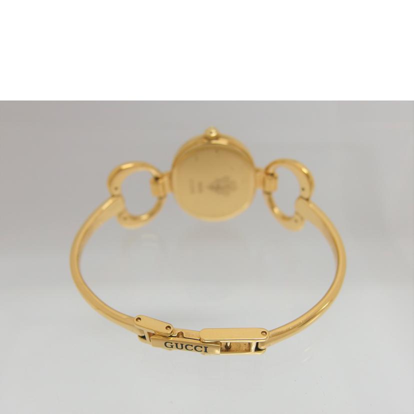 GUCCI グッチ/ホワイトシェル文字盤/ハートバングルウォッチ/クォーツ/1600//0040816/Bランク/04