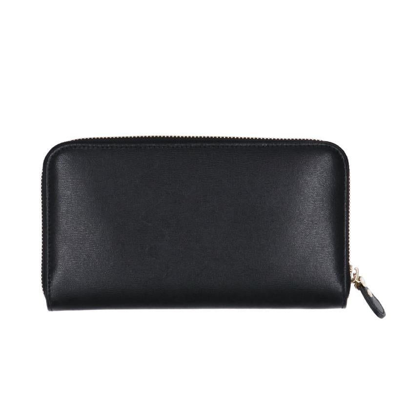 Ferragamo フェラガモ/ガンチーニラウンドファスナー BLK/683623//SAランク/75