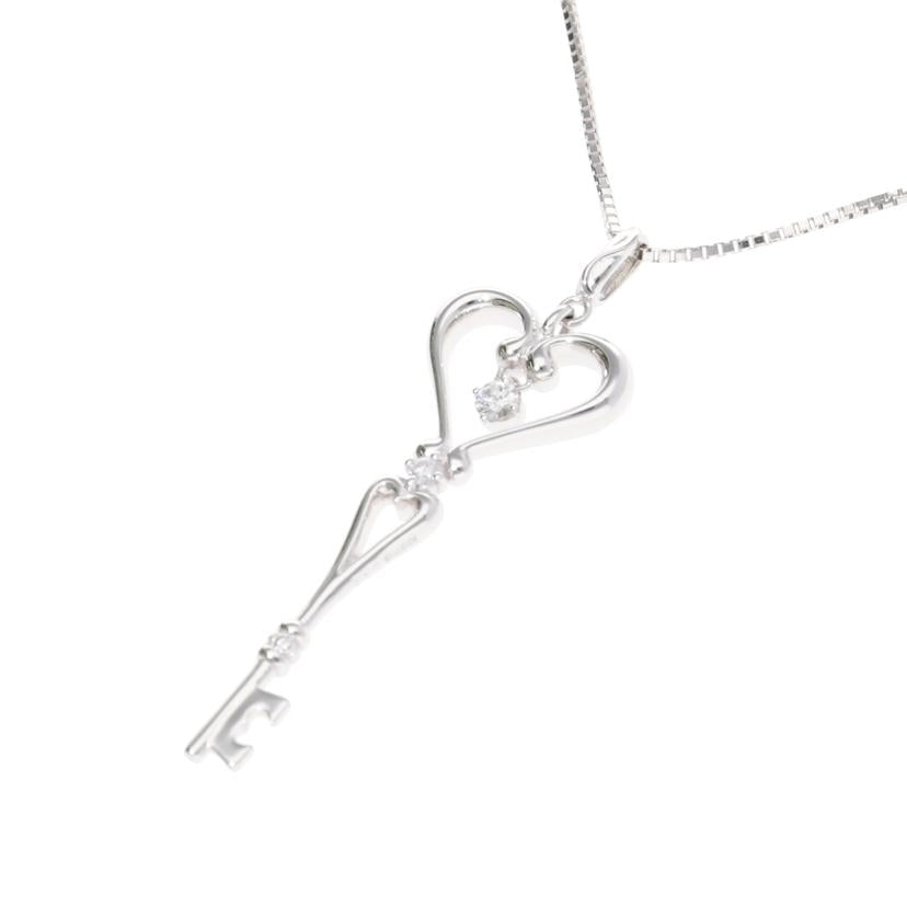 K18WG/K18WGダイヤネックレス 0.15 ct/8.7//0.15/Aランク/75