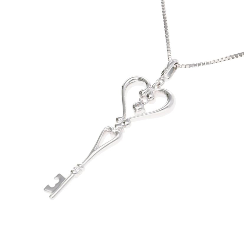 K18WG/K18WGダイヤネックレス 0.15 ct/8.7//0.15/Aランク/75