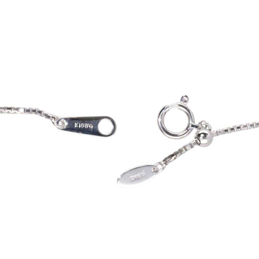 K18WG/K18WGダイヤネックレス 0.15 ct/8.7//0.15/Aランク/75