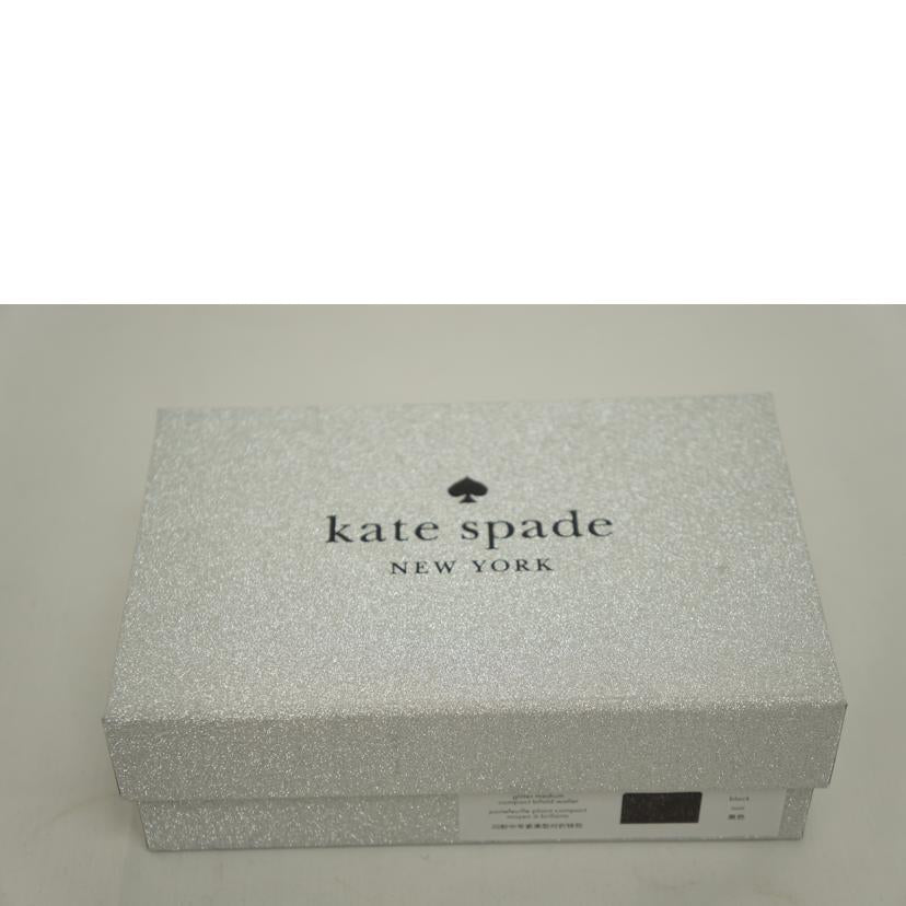 kate spade ケイトスペード/ティンセルグリッターミディアムコンパクトウォレット/K9254BLK//SAランク/09