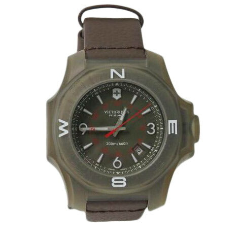 VICTORINOX ヴィクトリノックス/イノックスタイタニウム/ブラウンレザーベルト/クォーツ/241779//161207837/Aランク/84