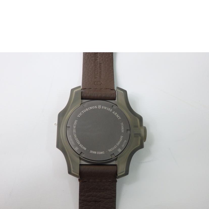 VICTORINOX ヴィクトリノックス/イノックスタイタニウム/ブラウンレザーベルト/クォーツ/241779//161207837/Aランク/84