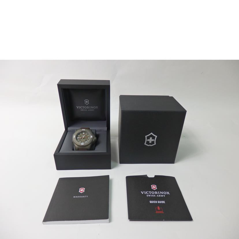 VICTORINOX ヴィクトリノックス/イノックスタイタニウム/ブラウンレザーベルト/クォーツ/241779//161207837/Aランク/84