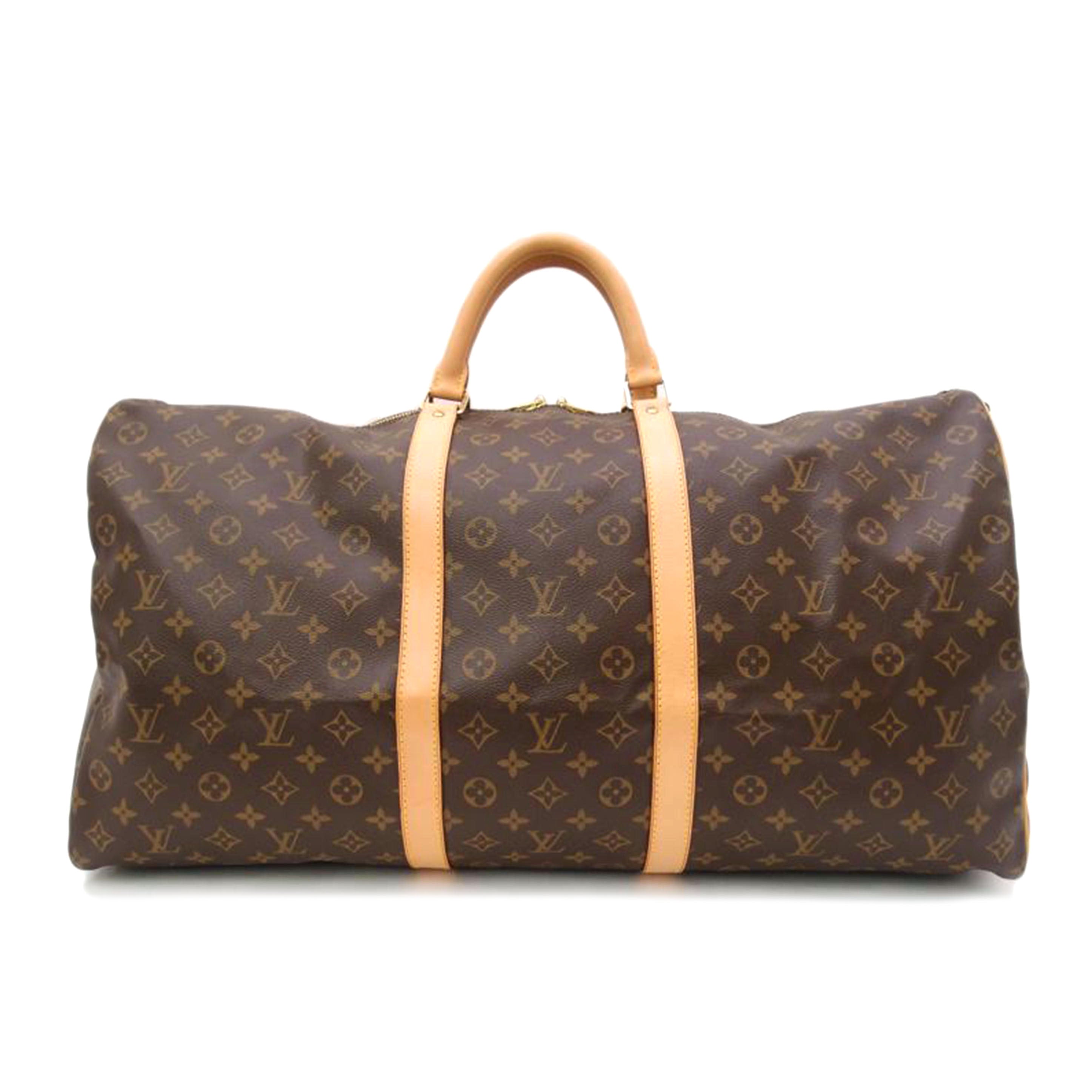 LOUIS VUITTON ルイ・ヴィトン ボストンバッグ トラベルバッグ ショルダー ブラウン メンズ レディース/キーポル・バンドリエール60/モノグラム/M41412//MB0083/SAランク/69