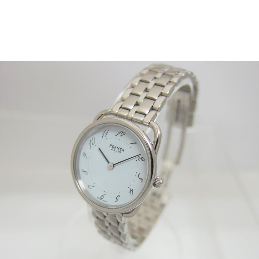 HERMES エルメス/アルソー/ホワイト文字盤/レディースウォッチ/クォーツ/AR4.210 //1692059/Aランク/04