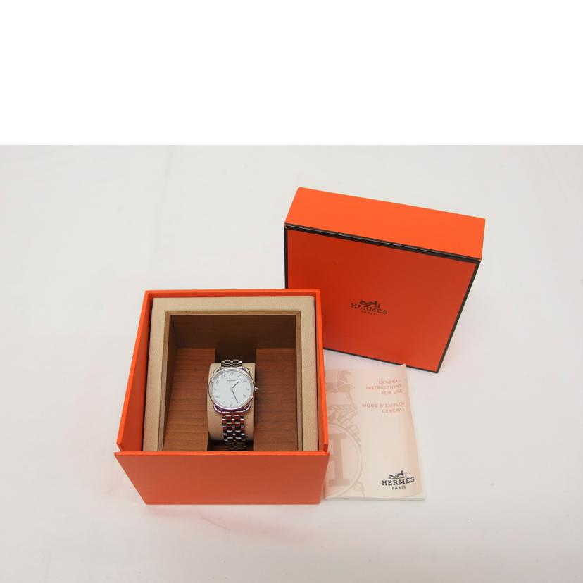 HERMES エルメス/アルソー/ホワイト文字盤/レディースウォッチ/クォーツ/AR4.210 //1692059/Aランク/04