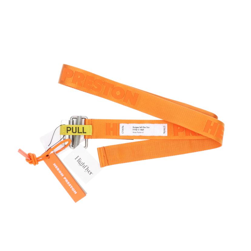 Heron Preston /ロゴテープベルト/ナイロン・オレンジ//SAランク/75
