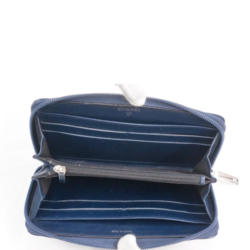 CHANEL シャネル/キャビアスキンラウンドファスナーウォレット//15577933/ABランク/67