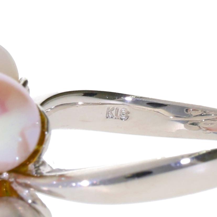 /◎ K18パールリング//Aランク/75