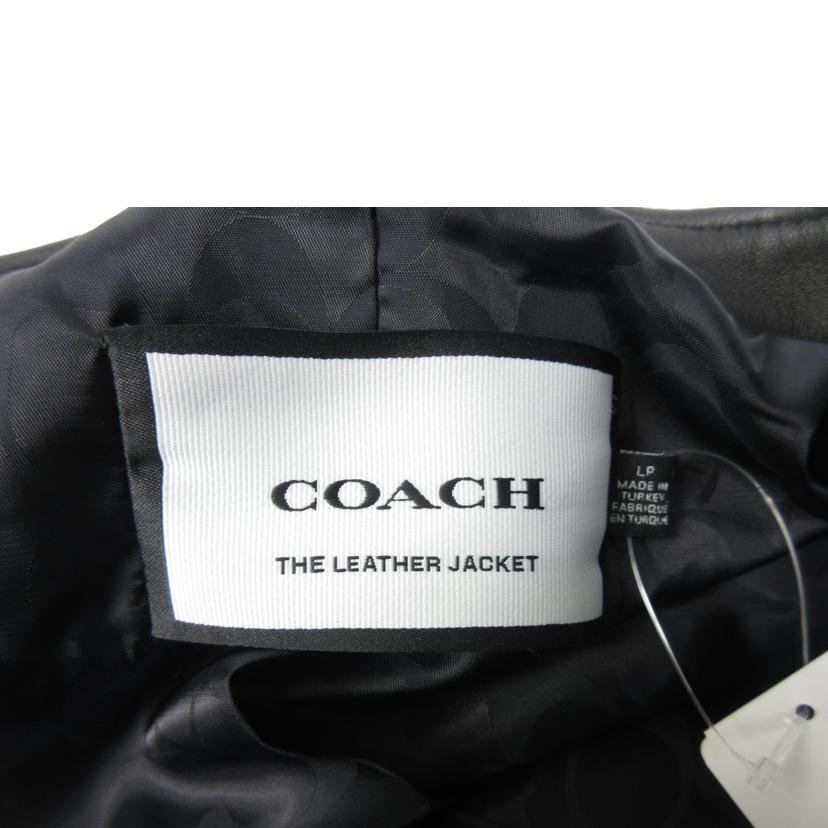 COACH コーチ/レディース 羊革ライダースJKTボタン取れ Lサイズ/C5243//Bランク/70