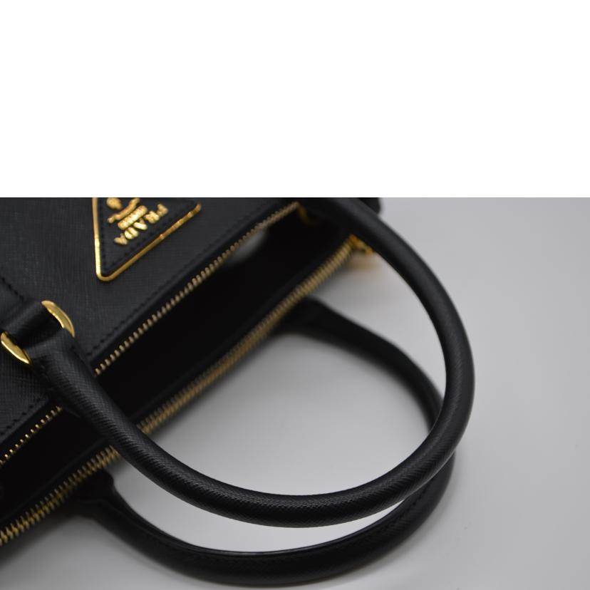 PRADA プラダ/ガレリアサフィアーノスモール2wayレザーハンド/ネロ/1BA896//110/Aランク/89