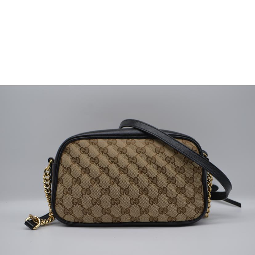 GUCCI グッチ/GGキャンバスマーモントチェーンレザーショルダー/447632//486***/SAランク/89