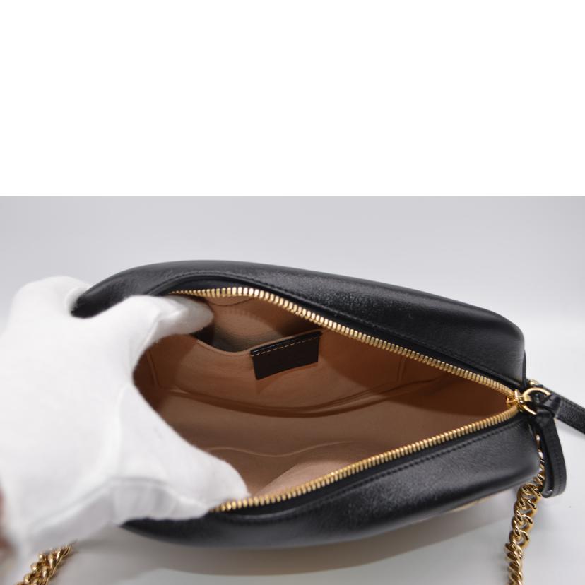 GUCCI グッチ/GGキャンバスマーモントチェーンレザーショルダー/447632//486***/SAランク/89