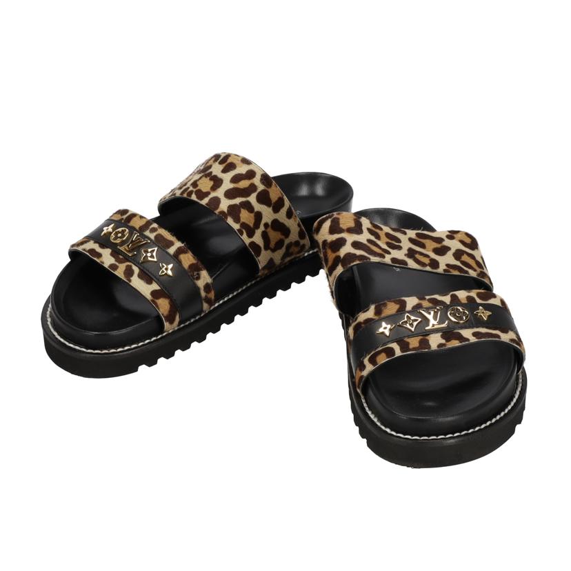 LV ルイヴィトン LOUISVUITTON ヒョウ柄サンダル レディース/LV ヒョウ柄サンダル//SC0***/ABランク/37