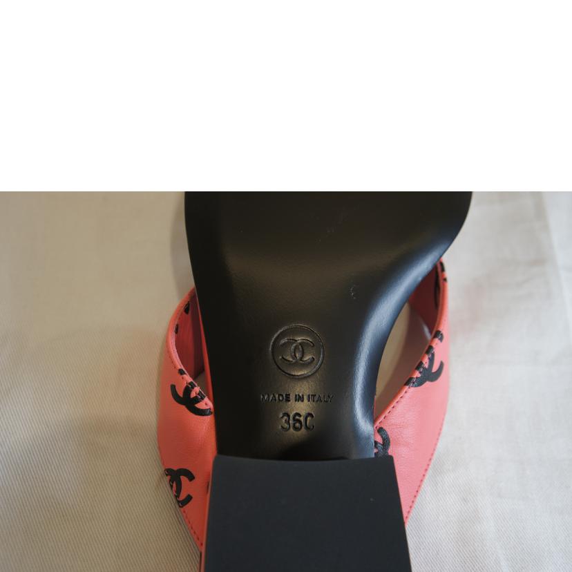 CHANEL シャネル/ レザーサンダルココマークピンク//SAランク/92