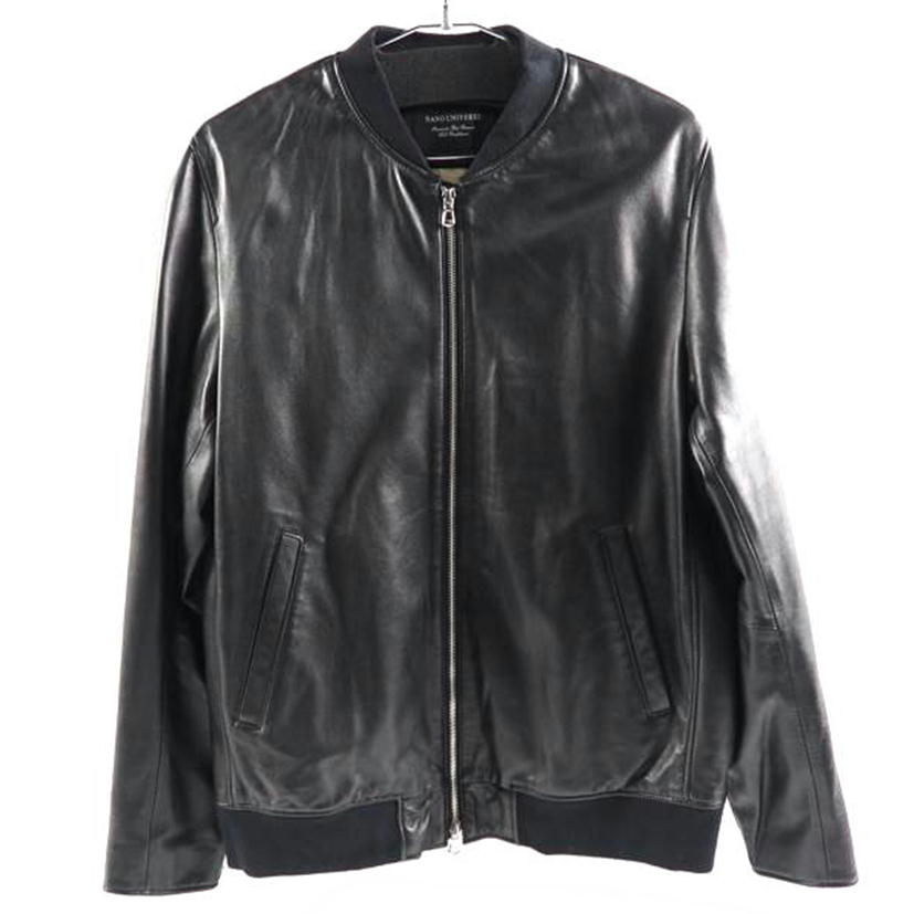 nano universe ナノユニバース/羊革 シングルライダースジャケット/668-9213002//ABランク/79