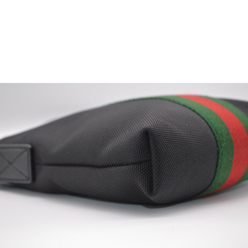 GUCCI グッチ/テクノキャンバスシェリーラインレザーショルダー/631195//213***/Aランク/89