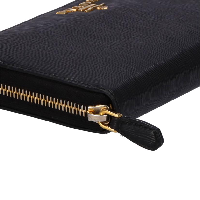 PRADA プラダ/サフィアーノラウンドファスナー BLK/1ML506//BCランク/75