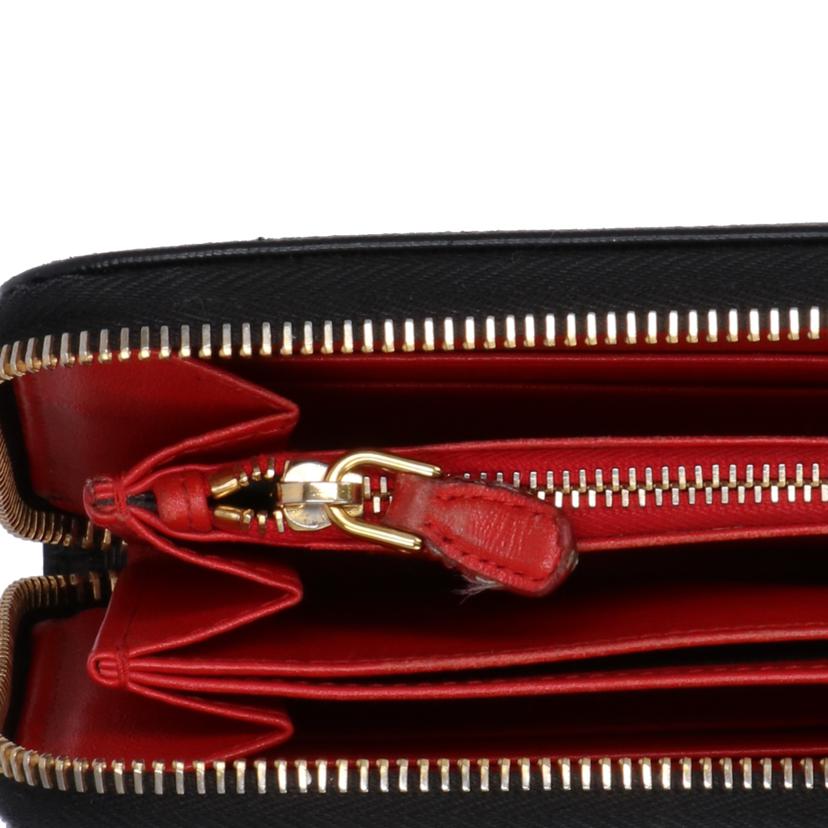 PRADA プラダ/サフィアーノラウンドファスナー BLK/1ML506//BCランク/75