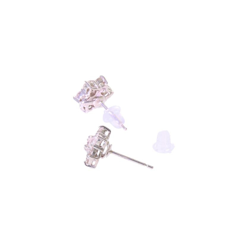 K18WG/K18WGダイヤピアス0.50ct×2//Aランク/75