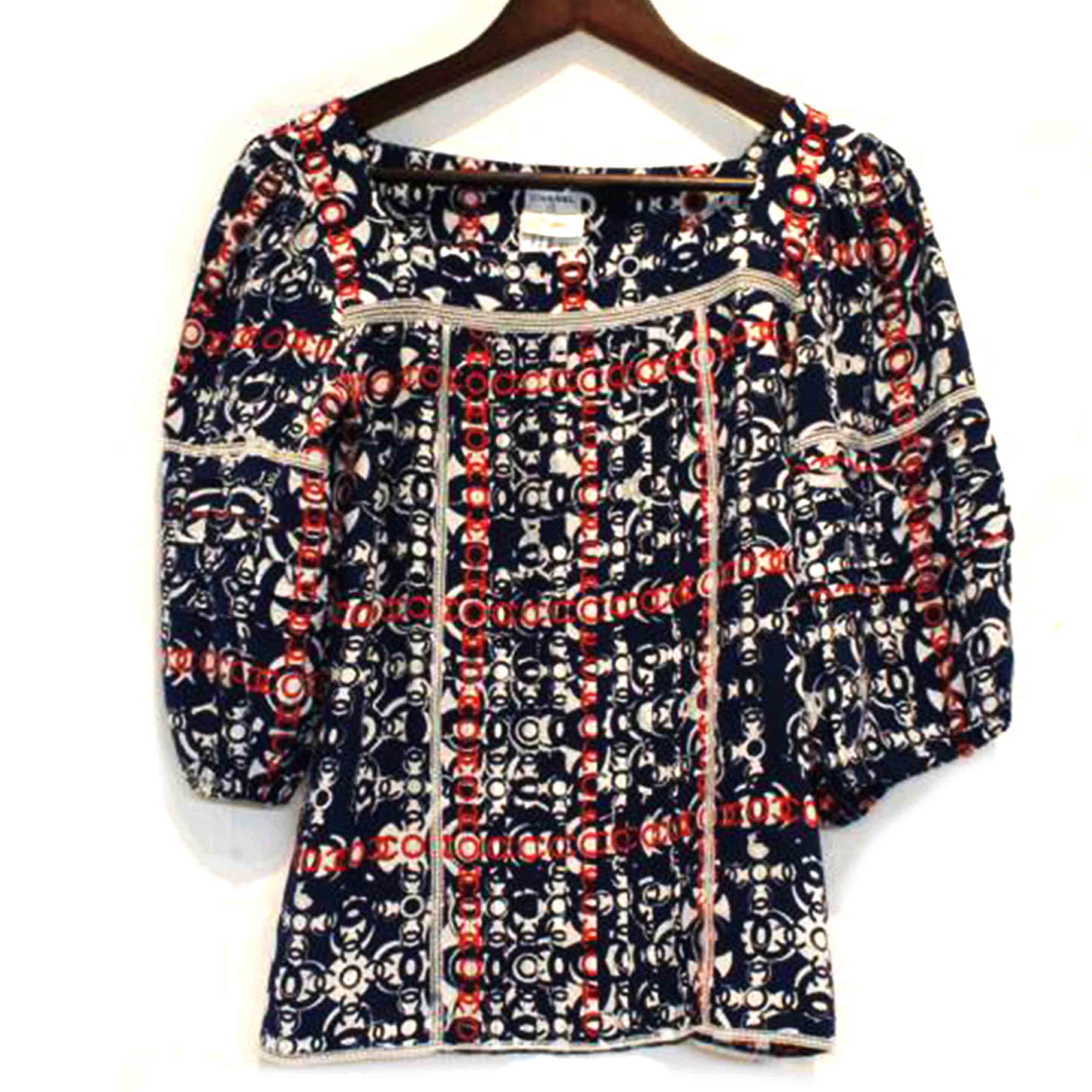 CHANEL シャネル/シルク100%総柄チュニック/P31982V22160//ABランク/92