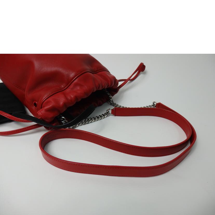 SAINT LAURENT サンローラン/テディ/ショルダーバッグ/赤/583328//0319/Aランク/84