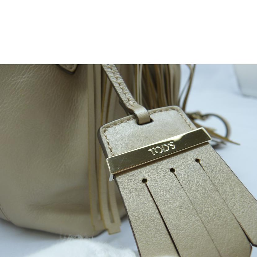 TOD'S トッズ/フリンジフラワーバッグ//ABランク/03