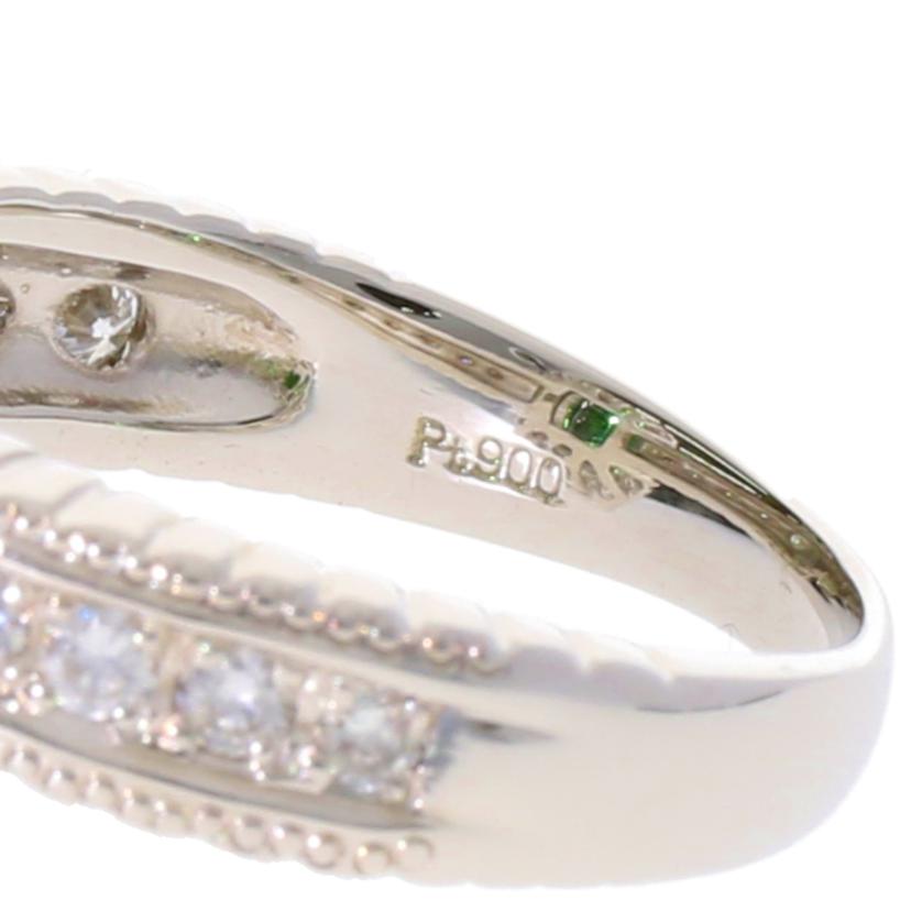 / ◎Pt900トルマリンダイヤリング2.47/D1.00ct//Aランク/75