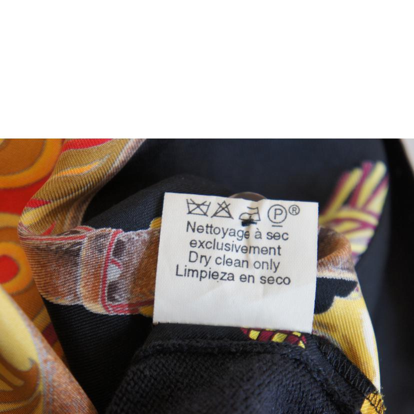 HERMES エルメス/シルクスカーフカシミヤニット切替シャツ//ABランク/92