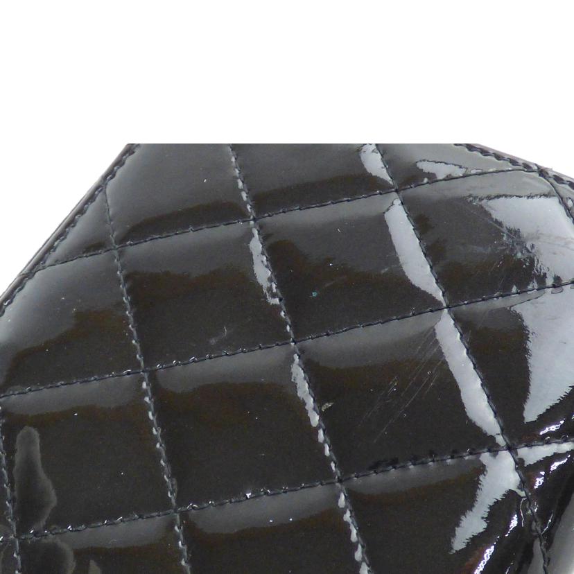 CHANEL シャネル/エナメル ラウンドファスナー長財布//18611010/BCランク/64