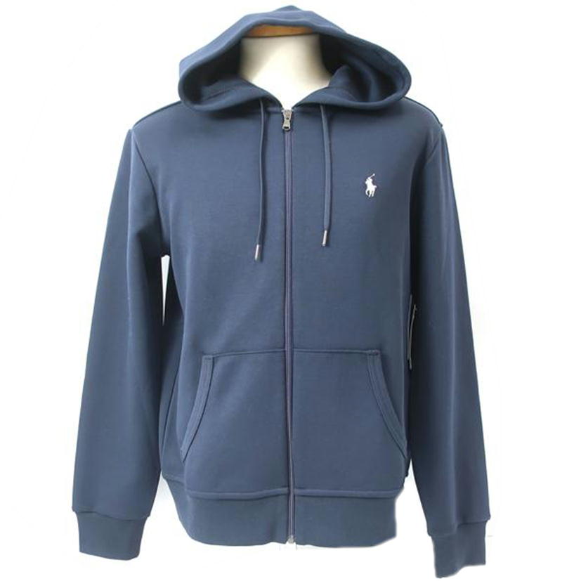 POLO RALPH LAUREN ポロ ラルフローレン/ダブルニット フルジップフーディ パーカー ネイビー 紺/MNPOKNI1680227//SAランク/65
