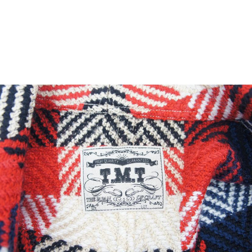 T.M.T ティーエムティー/ORIGINAL WOOL PLAID SHAWL COLLAR COAT/TJK-F2109//Sランク/05